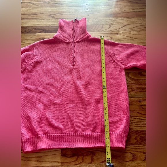 Talbots Pink Cowl Neck Sweater Vibrant Knit - Picture 7 of 8